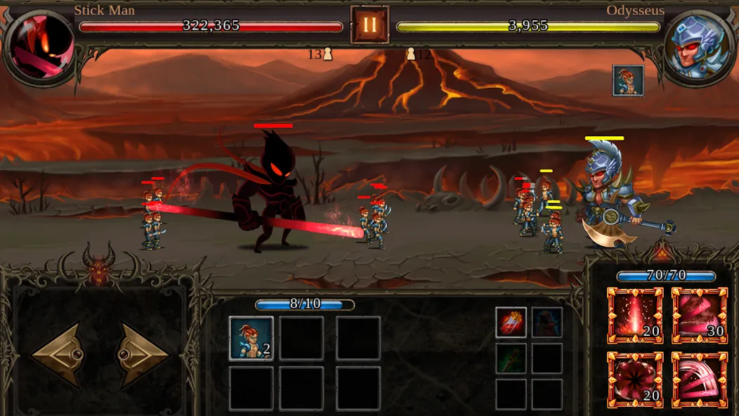 Hero Wars - stick fight на Андроид — Мод Безлимитные деньги и мощное оружие — скриншот 3