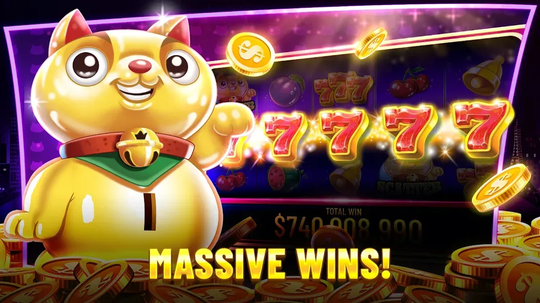 Best Casino™ Slots: 777 Casino — Взломанная версия (Безлимитные монеты и джекпоты) — скриншот 4