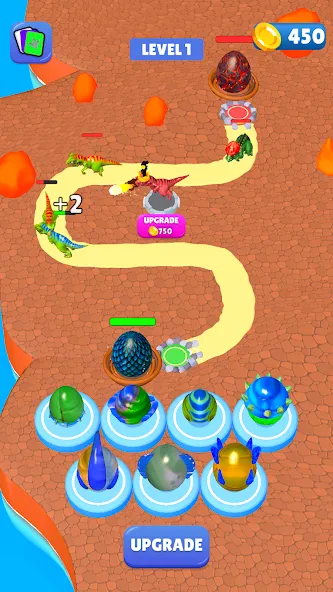 Скачать Dino Merge на Android — Много денег и алмазов — скриншот 2