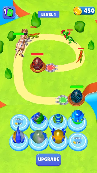 Скачать Dino Merge на Android — Много денег и алмазов — скриншот 4