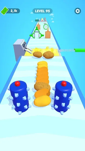 Potato Rush на Андроид — Мод Безлимитные монеты и ускоренная прокачка — скриншот 2