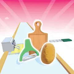 Potato Rush на Андроид — Мод Безлимитные монеты и ускоренная прокачка