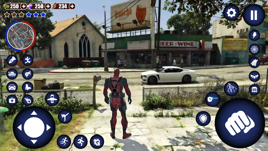 Скачать Miami Rope Hero Spider Game 2 — Последняя версия (Безлимитные деньги и оружие) — скриншот 1 Скачать Miami Rope Hero Spider Game 2 — Последняя версия (Безлимитные деньги и оружие) — скриншот 1