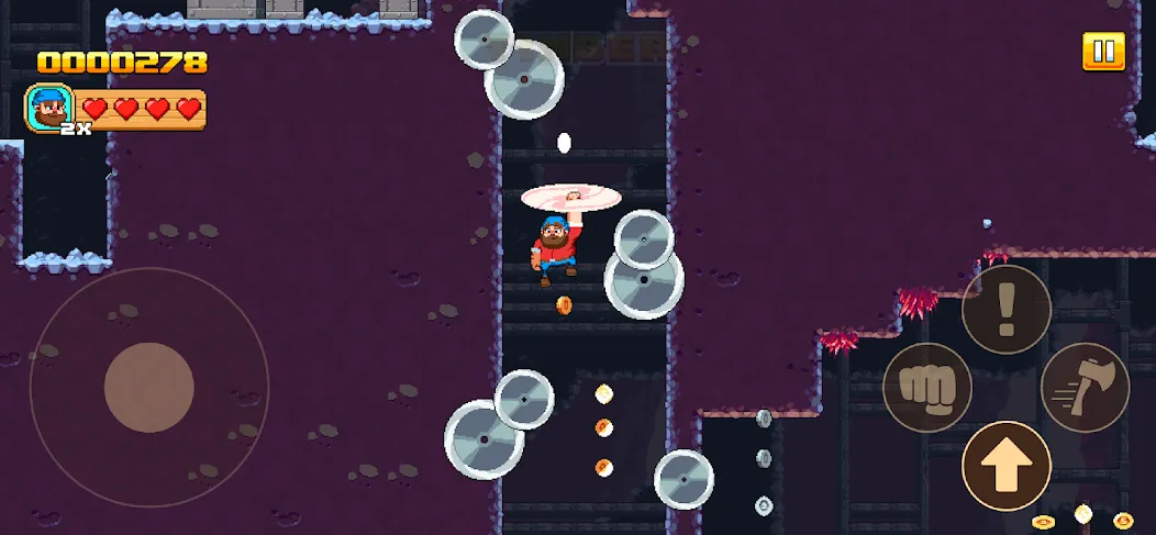 Скачать Timberman The Big Adventure с модом — Открыты все уровни и герои — скриншот 1