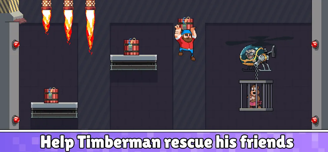 Скачать Timberman The Big Adventure с модом — Открыты все уровни и герои — скриншот 4