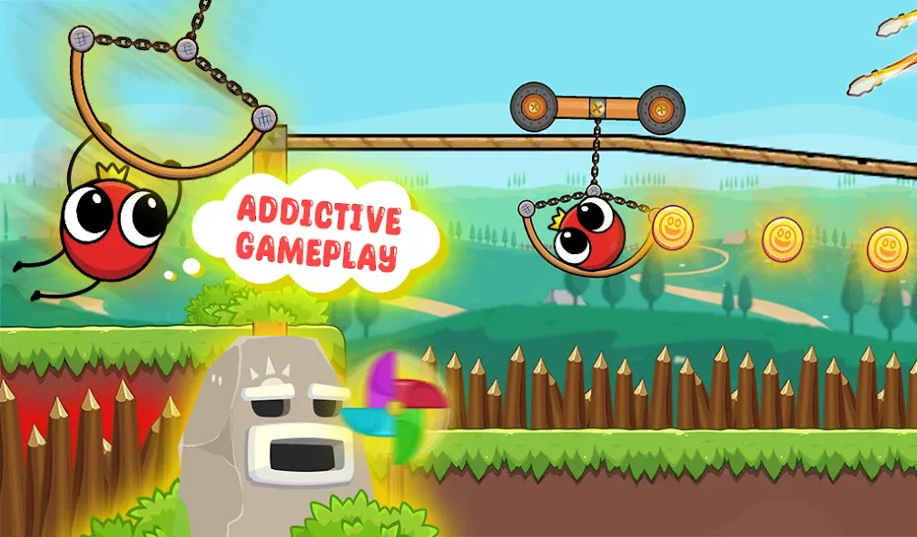 Bounce Ball 6: Roller Ball 6 MOD APK на Android — Безлимитные жизни и открыты все уровни — скриншот 2