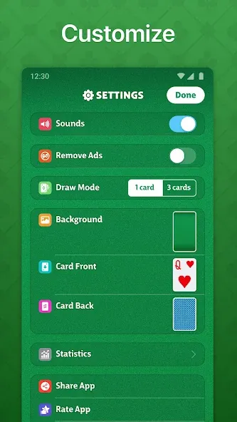 Скачать Solitaire - Classic Card Game на Android — Без рекламы и подсказки доступны — скриншот 5