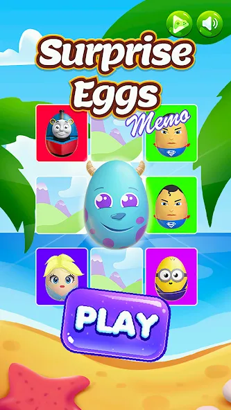 Surprise Eggs Memory — Открыты все уровни и призы — скриншот 1