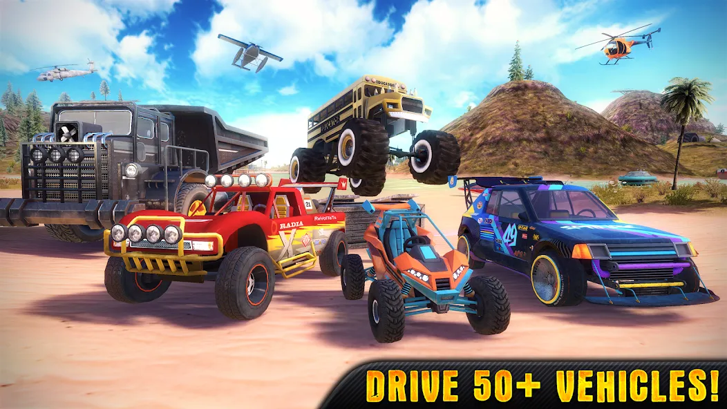OTR - Offroad Car Driving Game MOD APK на Android — Безлимитные деньги и топливо — скриншот 1