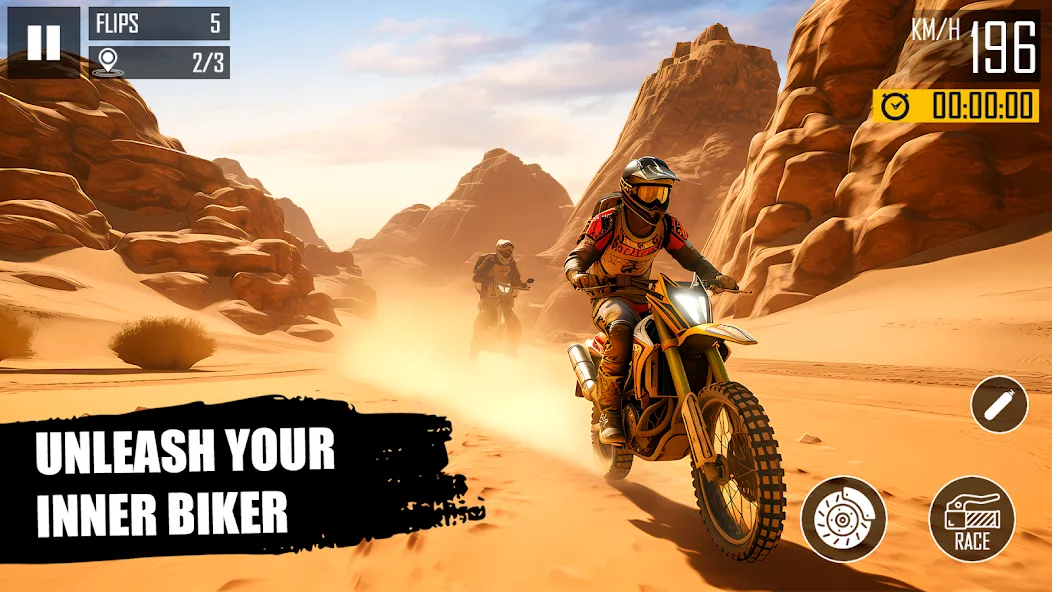 Ultimate Bike Stunt: Bike Game — Мод: Безлимитные деньги и топливо — скриншот 1