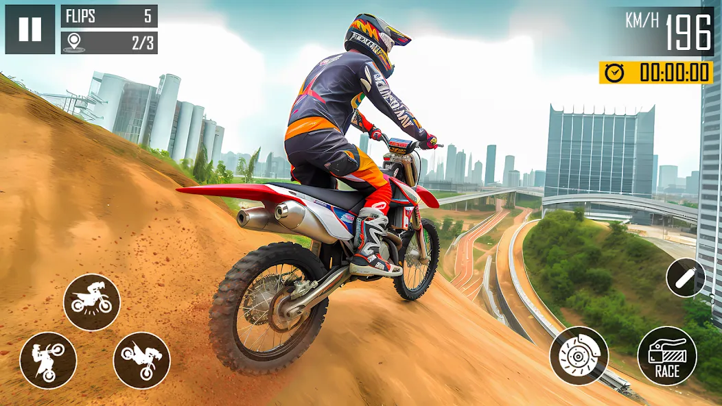 Ultimate Bike Stunt: Bike Game — Мод: Безлимитные деньги и топливо — скриншот 2