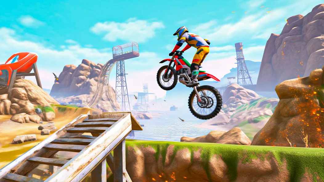 Ultimate Bike Stunt: Bike Game — Мод: Безлимитные деньги и топливо — скриншот 4