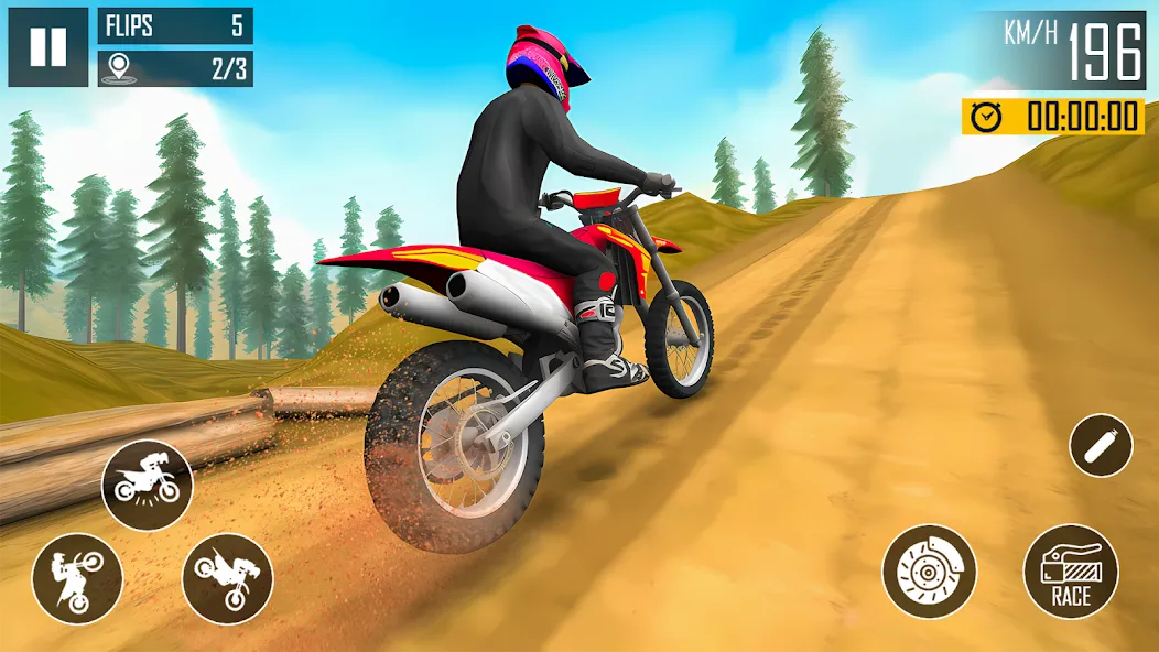 Ultimate Bike Stunt: Bike Game — Мод: Безлимитные деньги и топливо — скриншот 5