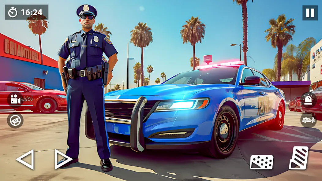 US Police Car Transporter Game на Андроид — Безлимитные деньги и все машины — скриншот 1