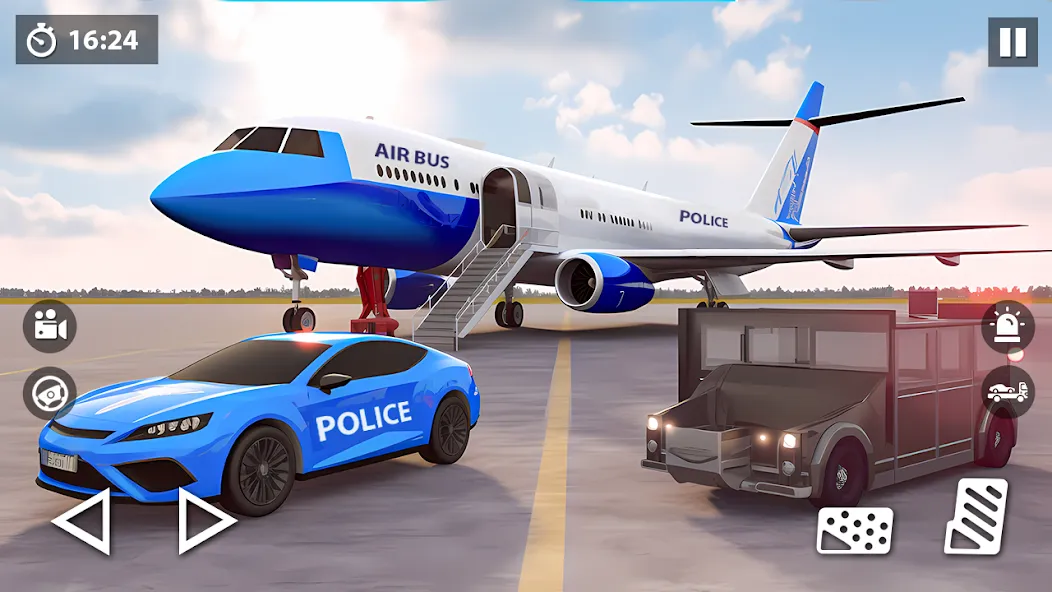 US Police Car Transporter Game на Андроид — Безлимитные деньги и все машины — скриншот 2