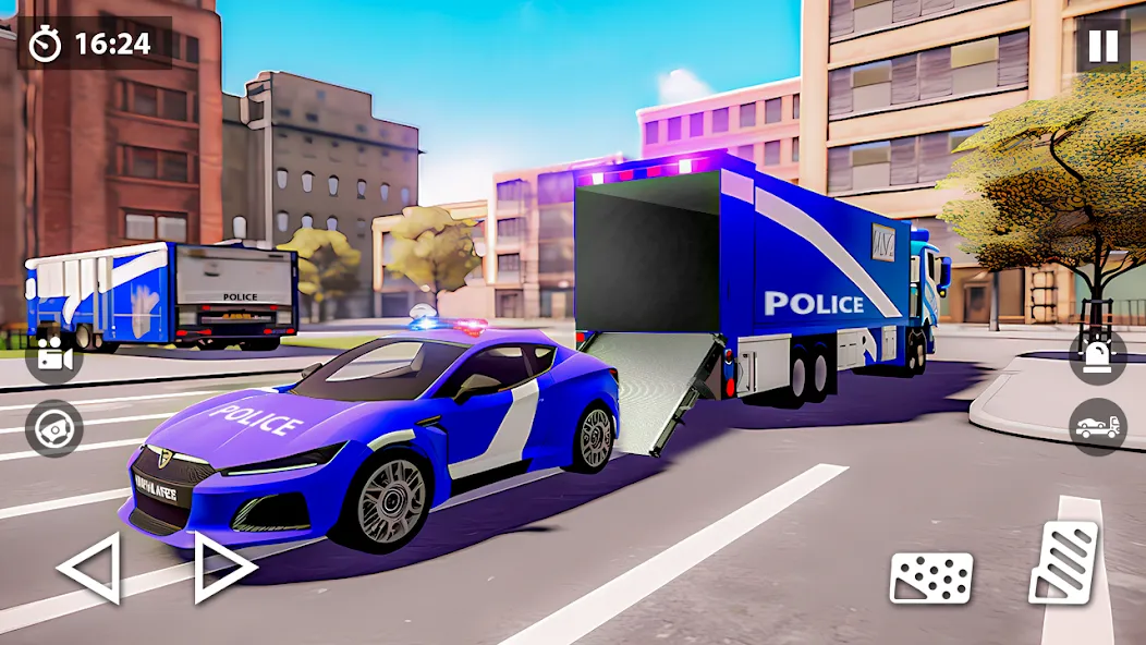 US Police Car Transporter Game на Андроид — Безлимитные деньги и все машины — скриншот 3