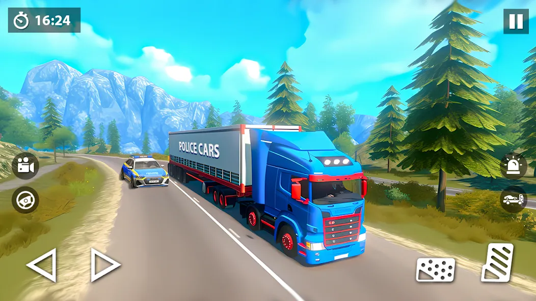US Police Car Transporter Game на Андроид — Безлимитные деньги и все машины — скриншот 4