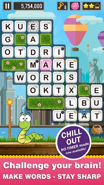Скачать Word Wow Around the World на телефон — Безлимитные подсказки и жизни — скриншот 1