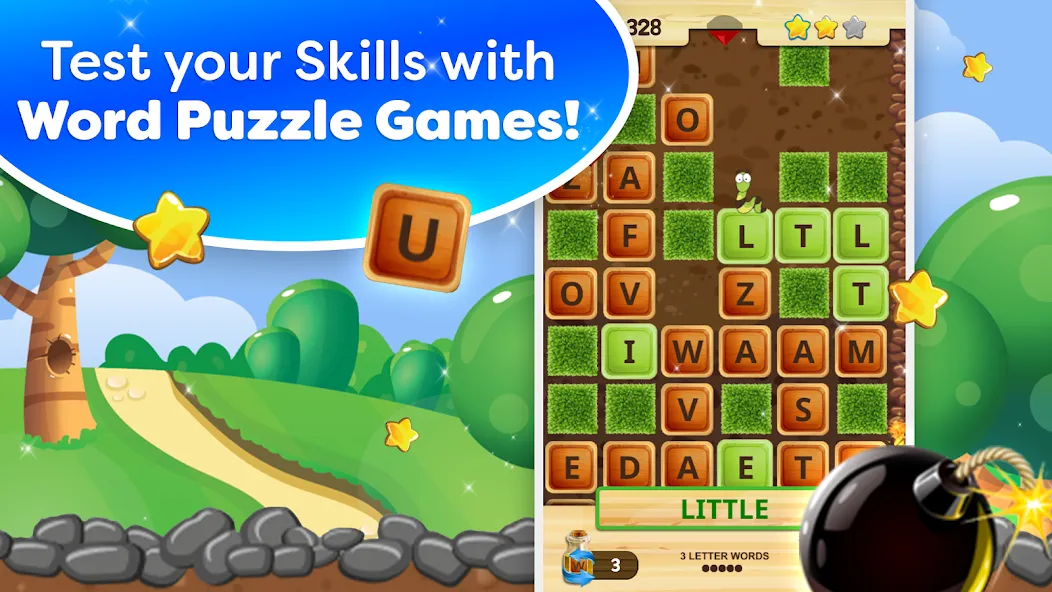Word Wow - Brain training fun (Мод Много подсказок и бонусов) — скриншот 2 Word Wow - Brain training fun (Мод Много подсказок и бонусов) — скриншот 2
