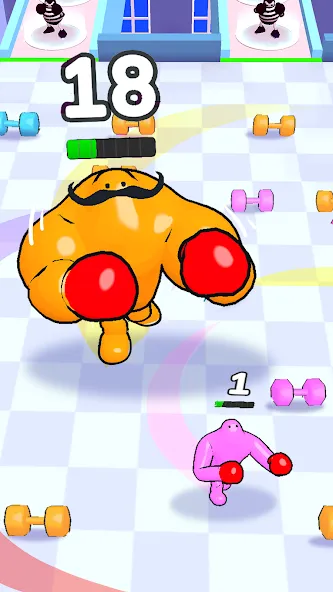 Скачать Punchy Race: Run & Fight Game — Последняя версия (Безлимитные деньги и энергия) — скриншот 2
