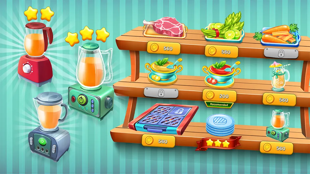 Скачать Food Cooking: Chef Restaurant на Android — Безлимитные деньги и все блюда открыты — скриншот 5
