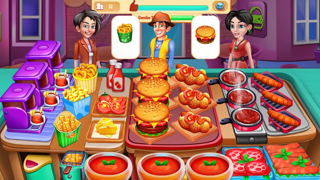 Скачать Cooking Food: Time Management на телефон — Безлимитные монеты и энергия — скриншот 1