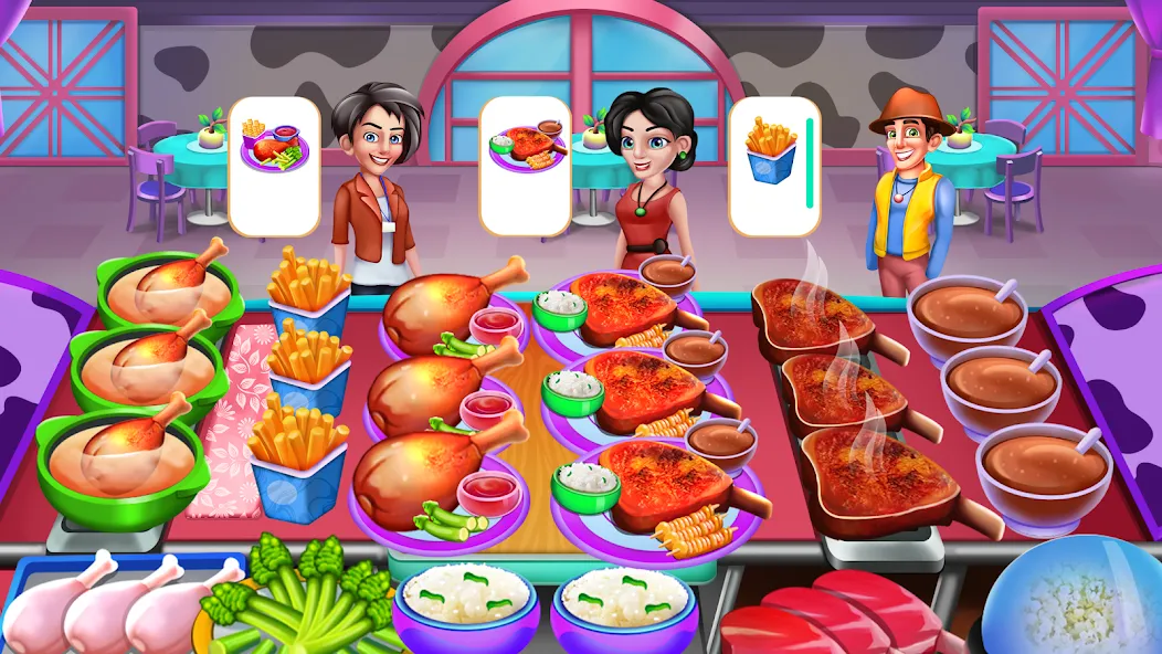 Скачать Cooking Food: Time Management на телефон — Безлимитные монеты и энергия — скриншот 2