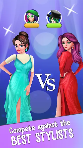 Скачать Fashion Stylist Makeup Dressup MOD APK — Безлимитные деньги и все наряды — скриншот 1