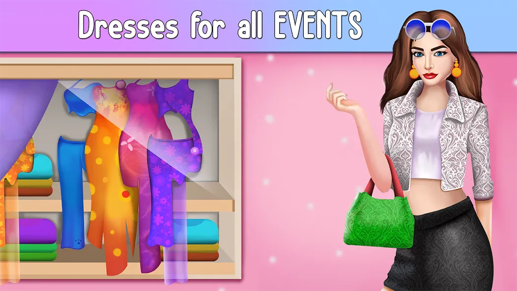 Скачать Fashion Stylist Makeup Dressup MOD APK — Безлимитные деньги и все наряды — скриншот 5