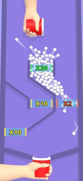 Bounce and collect MOD — Безлимитные мячи и легкий сбор на Андроид — скриншот 1