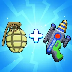 Скачать Merge Weapons：Air Island TD (Мод: Много денег и ресурсов) на Андроид