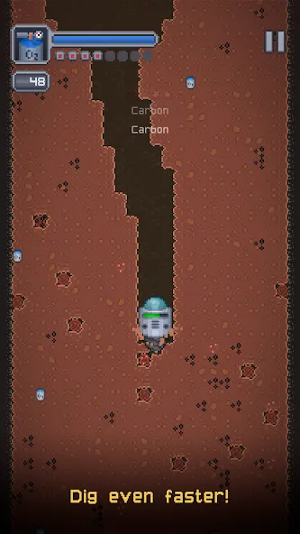 Скачать взлом Dig Odyssey: Cosmic Miner на Андроид — Безлимитные ресурсы и ускоренная добыча — скриншот 4