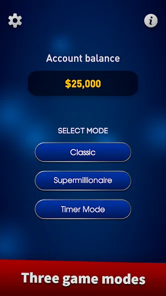 Millionaire 2024 Trivia Quiz MOD APK — Безлимитные подсказки и жизни — скриншот 2
