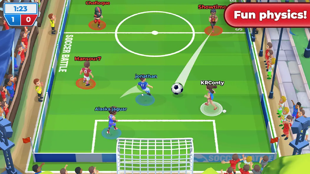 Взломанная Soccer Battle - PvP Football на Андроид — Безлимитные монеты и энергия — скриншот 5 Взломанная Soccer Battle - PvP Football на Андроид — Безлимитные монеты и энергия — скриншот 5