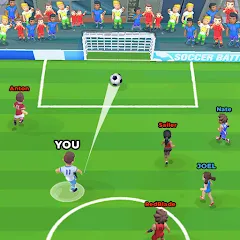 Взломанная Soccer Battle - PvP Football на Андроид — Безлимитные монеты и энергия