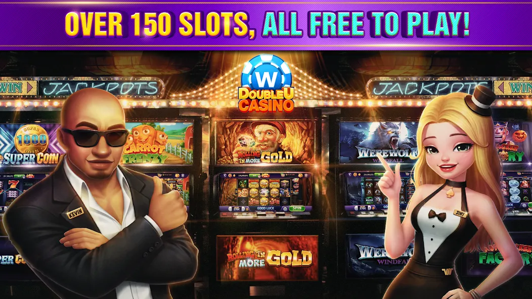 Скачать взлом DoubleU Casino™ - Vegas Slots на Андроид — Безлимитные монеты и бонусы — скриншот 5