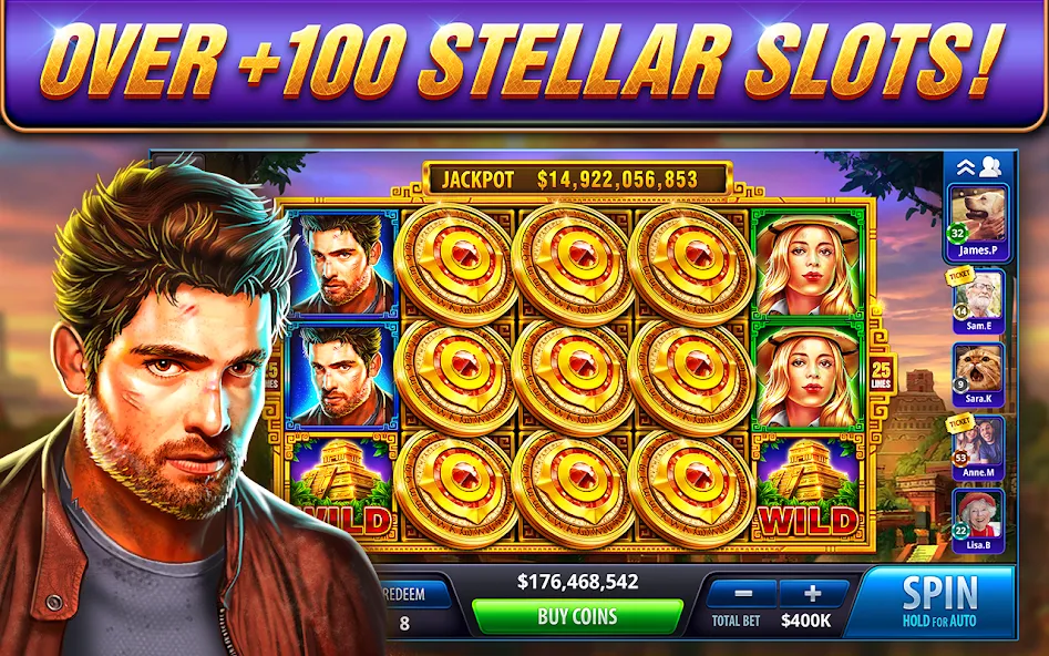 Взлом Take 5 Vegas Casino Slot Games — Безлимитные монеты и бонусы — скриншот 1