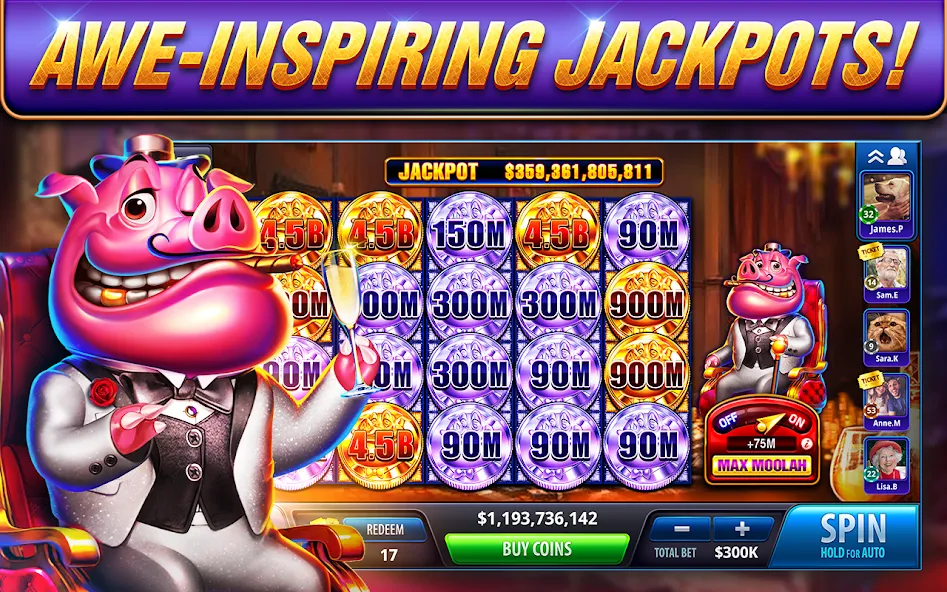 Взлом Take 5 Vegas Casino Slot Games — Безлимитные монеты и бонусы — скриншот 3
