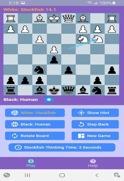 Скачать взлом Chess With Stockfish 16 на Андроид — Усиленный шахматный движок и анализ партий — скриншот 2