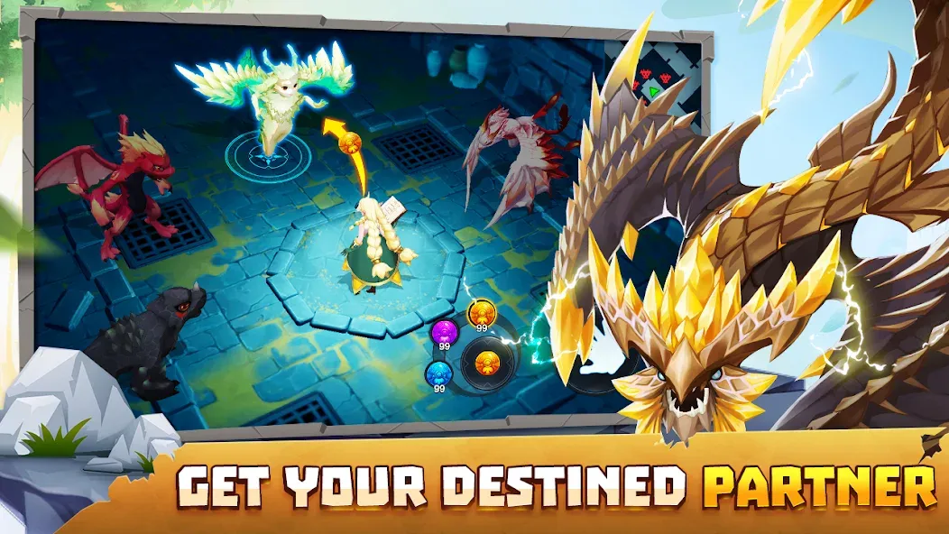 Summon Dragons на Андроид — Мод Безлимитные ресурсы и мощные драконы — скриншот 5 Summon Dragons на Андроид — Мод Безлимитные ресурсы и мощные драконы — скриншот 5