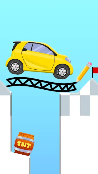 Скачать взлом Draw 2 Bridge: Draw Save Car на Андроид — Без рекламы и все уровни открыты — скриншот 3 Скачать взлом Draw 2 Bridge: Draw Save Car на Андроид — Без рекламы и все уровни открыты — скриншот 3