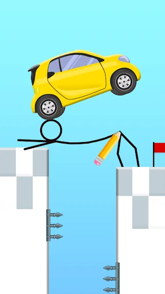 Скачать взлом Draw 2 Bridge: Draw Save Car на Андроид — Без рекламы и все уровни открыты — скриншот 4 Скачать взлом Draw 2 Bridge: Draw Save Car на Андроид — Без рекламы и все уровни открыты — скриншот 4