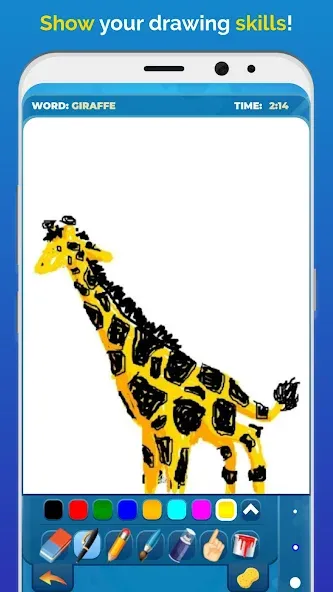 Взломанная Drawize - Draw and Guess на Андроид — Без рекламы и бесконечные подсказки — скриншот 5