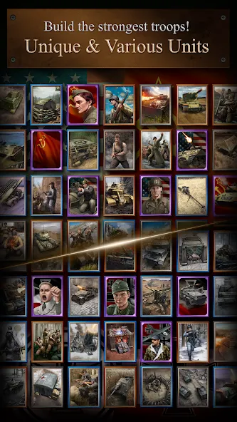 Road to Valor: World War II на Андроид — Безлимитные ресурсы и усиленные войска — скриншот 5