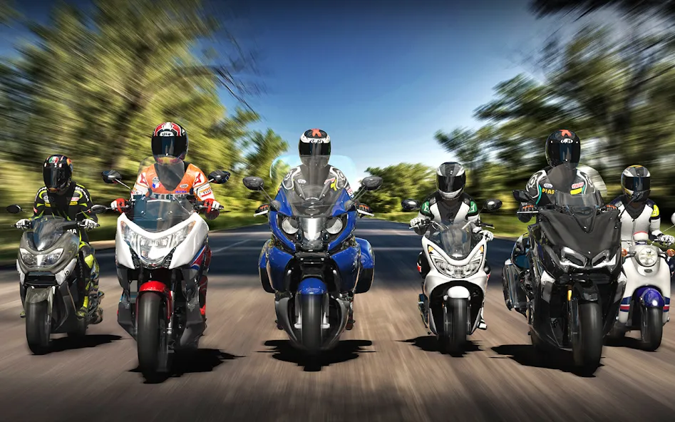 Скачать взломанную Real Moto Traffic — Много денег и все мотоциклы — скриншот 5