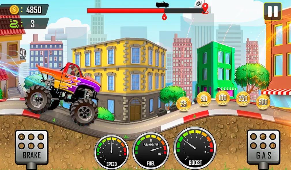 Racing the Hill MOD — Безлимитные деньги и мощные машины на Андроид — скриншот 5 Racing the Hill MOD — Безлимитные деньги и мощные машины на Андроид — скриншот 5