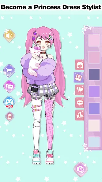 Скачать Vlinder Princess Dress up game на телефон — Безлимитные монеты и все наряды — скриншот 4