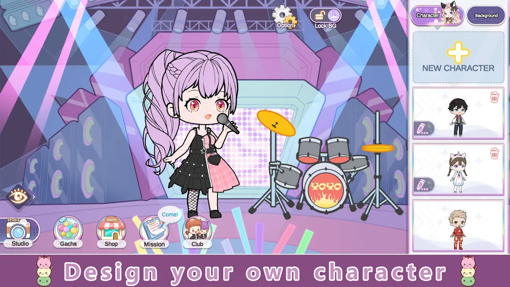 YOYO Doll Anime Dress Up Game Mod APK Открыты все наряды и аксессуары — Скачать на Андроид — скриншот 1
