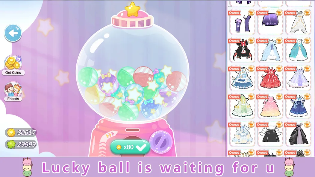 YOYO Doll Anime Dress Up Game Mod APK Открыты все наряды и аксессуары — Скачать на Андроид — скриншот 5