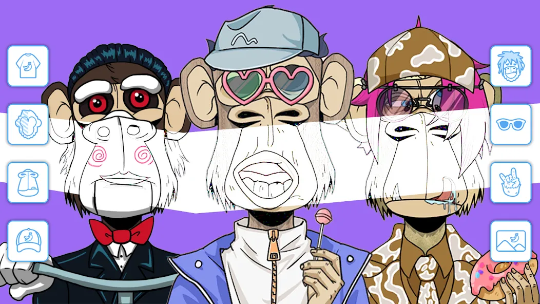 Скачать Bored Ape Creator - NFT Art MOD APK — Открыты все функции редактора — скриншот 3